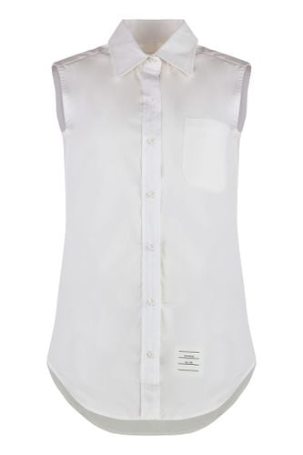 Thom Browne Cotton Sleeveless Shirt - Thom Browne - Modalova