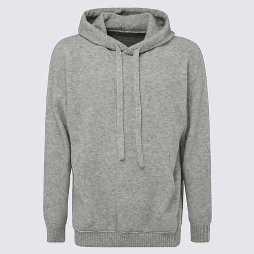 Melange Cashmere-silk Blend Hoodie - Laneus - Modalova