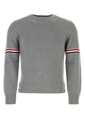 Thom Browne Grey Cotton Sweater - Thom Browne - Modalova