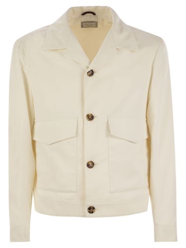 Silk Outerwear With Patch Pockets - Brunello Cucinelli - Modalova