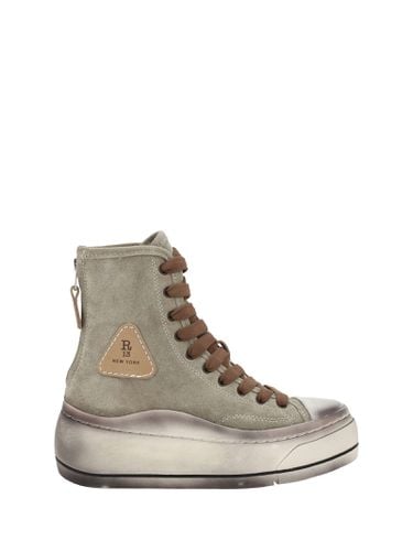 R13 Distressed Tall Kurt Sneakers - R13 - Modalova