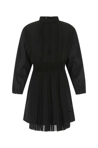 Black Re-nylon And Crepe Jumpsuit - Prada - Modalova