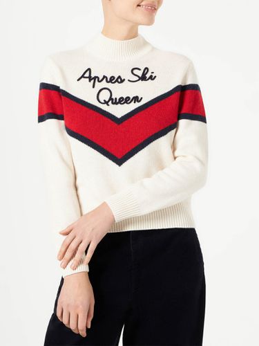 Woman Half-turtleneck Sweater With Apres Ski Queen Embroidery - MC2 Saint Barth - Modalova