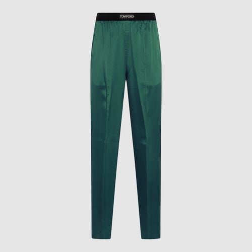 Green Silk - Blend Trousers - Tom Ford - Modalova