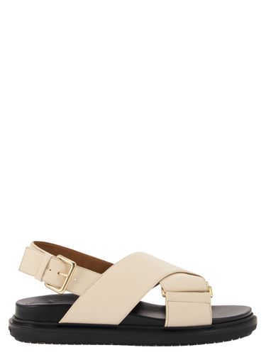 Marni Fussbett Leather Sandal - Marni - Modalova