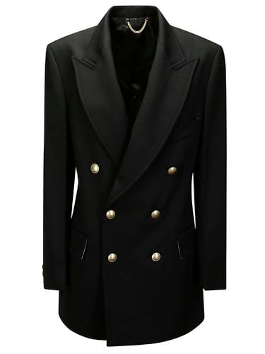 Button Detail Double Breasted Jacket - Victoria Beckham - Modalova