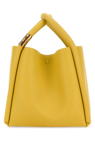Mustard Leather Lotus 20 Handbag - BOYY - Modalova