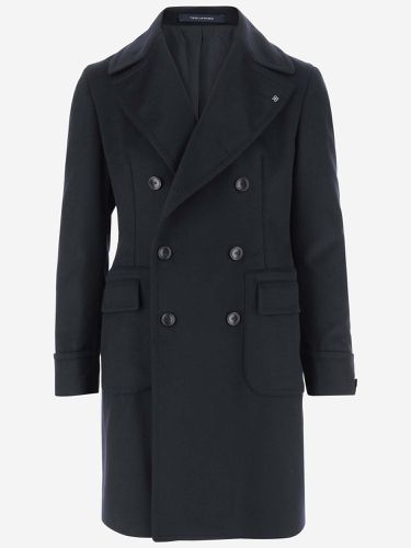 Double-breasted Wool Coat - Tagliatore - Modalova