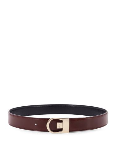 Reversible Leather Belt - Saint Laurent - Modalova