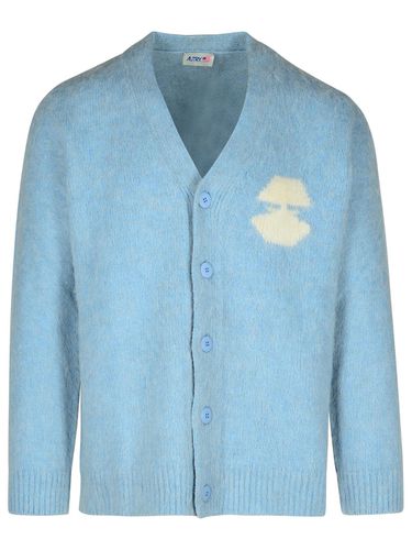 Light Blue Wool Blend Cardigan - Autry - Modalova