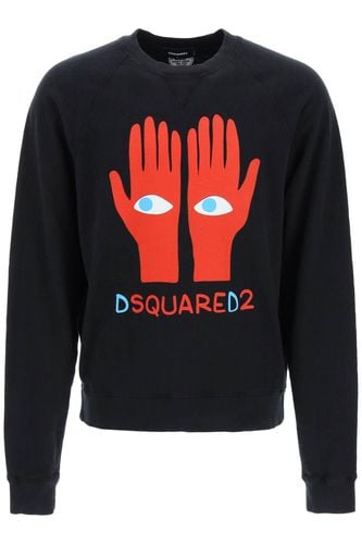 Dsquared2 Eyes On Hand Sweatshirt - Dsquared2 - Modalova