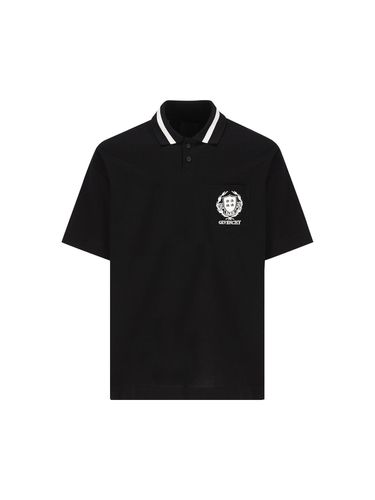 Logo Embroidered Polo Shirt - Givenchy - Modalova