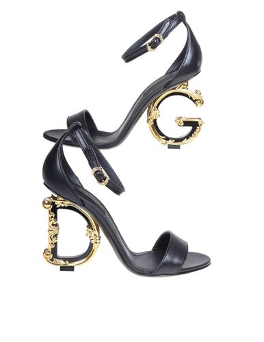 Devotion Sandal In Leather - Dolce & Gabbana - Modalova