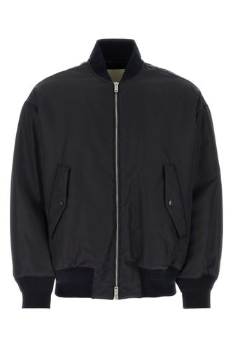 Black Nylon Padded Bomber Jacket - Emporio Armani - Modalova