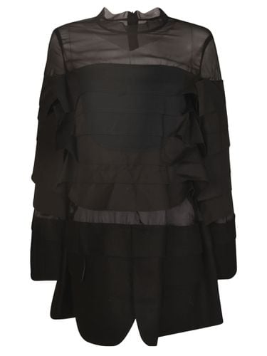 Sacai Ruffled Short Dress - Sacai - Modalova