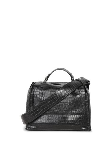 Orciani Sveva Crocodile Black Bag - Orciani - Modalova