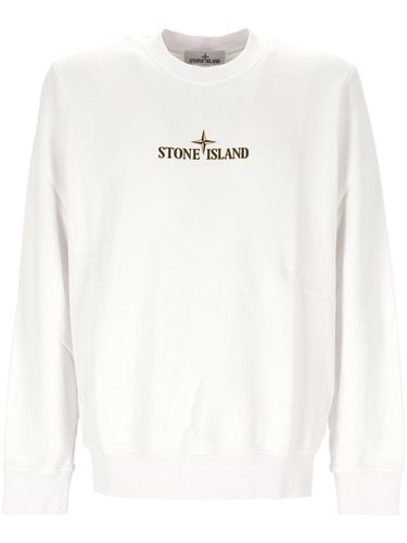 Logo Printed Crewneck Sweatshirt - Stone Island - Modalova