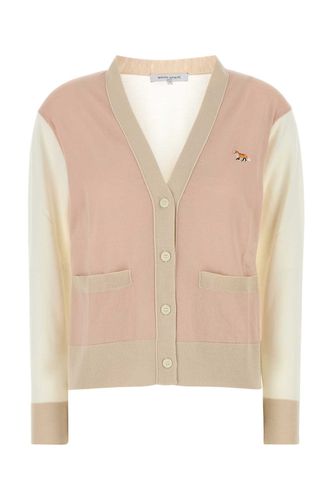 Multicolor Wool Cardigan - Maison Kitsuné - Modalova