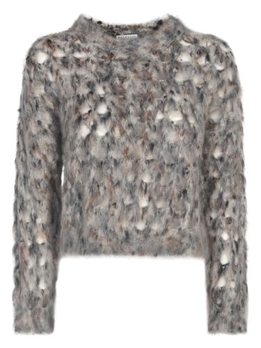 Crop Knitted Sweater - Brunello Cucinelli - Modalova