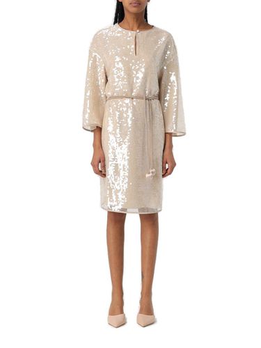 Sequin-embellished Keyhole Neck Midi Dress - Emporio Armani - Modalova