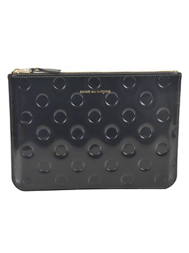 Dot Embossed Zip Clutch - Comme des Garçons Wallet - Modalova