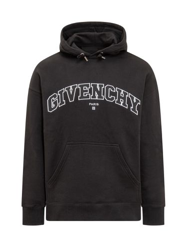 College Slim Fit Hoodie In Gauzed Cotton - Givenchy - Modalova