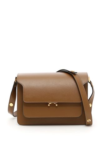 Marni Trunk Bag In Brown Leather - Marni - Modalova