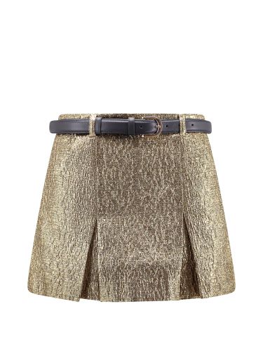 Metallic Jacquard Skort - self-portrait - Modalova