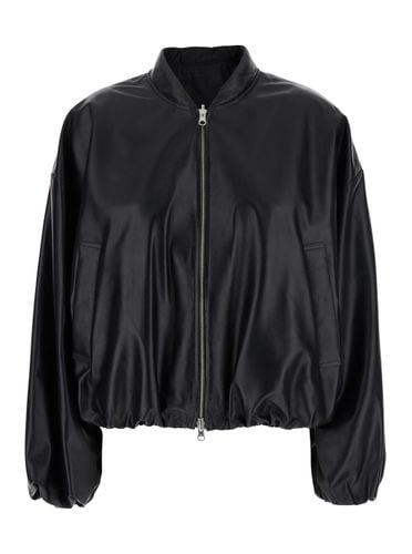 Nova Bomber Jacket With Front Zip Closure In Leather Woman - ARMA - Modalova