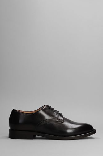 Lace Up Shoes In Dark Brown Leather - Silvano Sassetti - Modalova