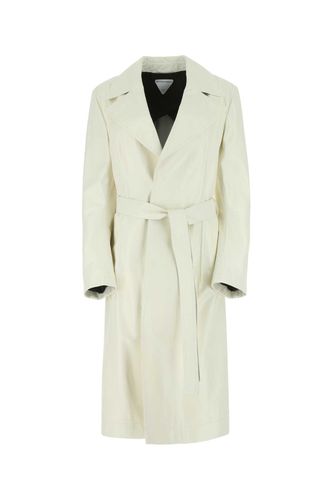 Bottega Veneta Ivory Leather Coat - Bottega Veneta - Modalova