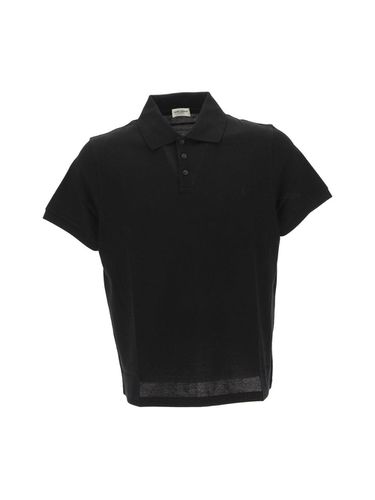 Buttoned Short-sleeved Polo Shirt - Saint Laurent - Modalova