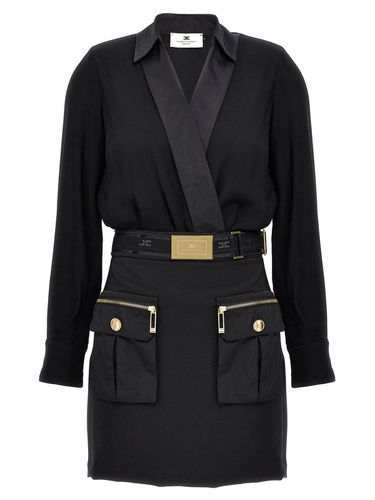 Pocket Detailed Mini Dress - Elisabetta Franchi - Modalova