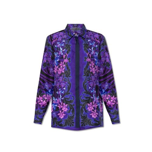 Versace Silk Printed Shirt - Versace - Modalova