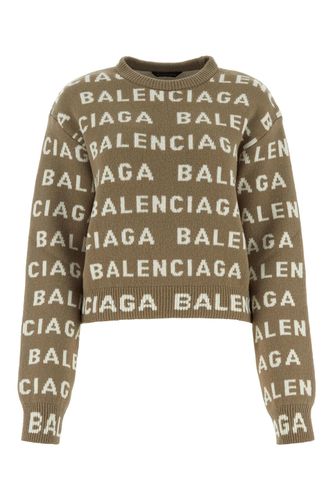 Balenciaga Logo Wool Sweater - Balenciaga - Modalova