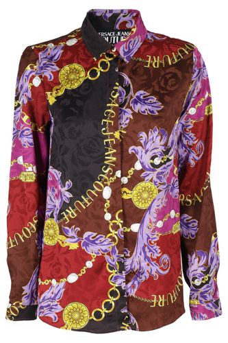 Logo Couture Printed Button-up Blouse - Versace Jeans Couture - Modalova
