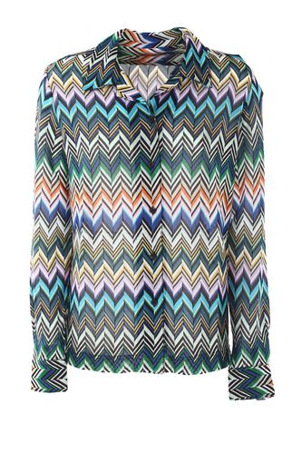 Missoni Bowling-cut Zig Zag Shirt - Missoni - Modalova