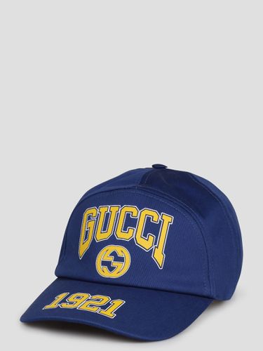 Gucci Print Cotton Baseball Hat - Gucci - Modalova