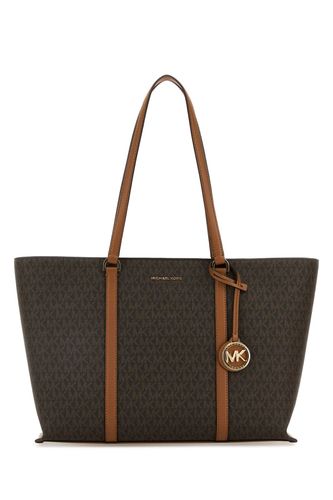 Printed Canvas Temple Shopping Bag - Michael Kors - Modalova