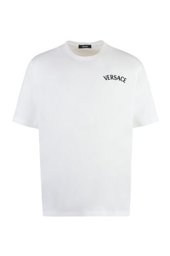 Versace Logo Cotton T-shirt - Versace - Modalova