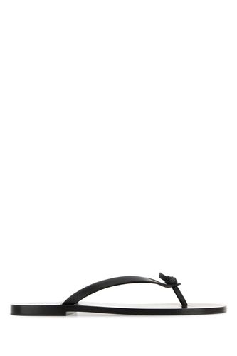 Black Laguna Thong Slippers - Saint Laurent - Modalova