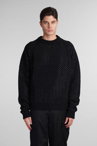 Laneus Knitwear In Black Wool - Laneus - Modalova