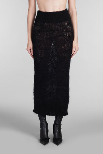 Blumarine Skirt In Black Wool - Blumarine - Modalova