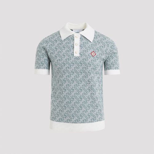 Column Jacquard Monogram Polo Shirt - Casablanca - Modalova