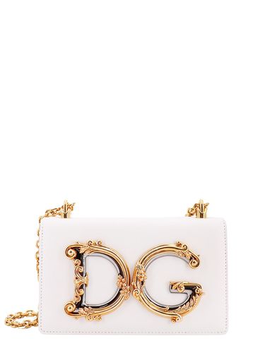 Shoulder Bag With Logo Plaque - Dolce & Gabbana - Modalova