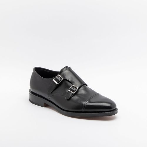 Black Calf Monk Strap Shoe - John Lobb - Modalova