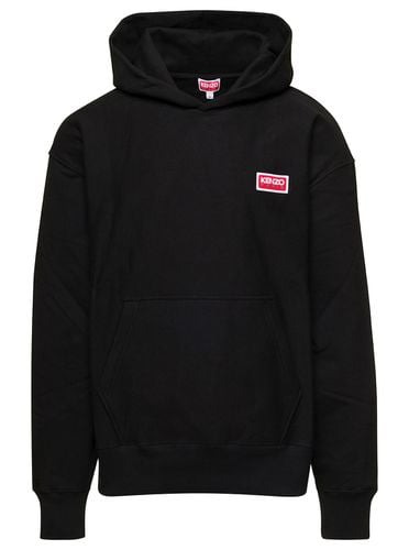Hoodie With Logo Print At The Front And Back In Stretch Cotton Man - Kenzo - Modalova