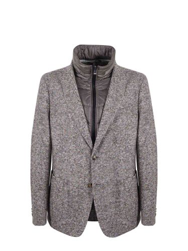 Jacket In Wool And Cotton Jersey - Hugo Boss - Modalova