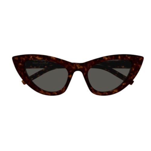 Sl 213 Lily016 Havana Havana Grey - Saint Laurent Eyewear - Modalova