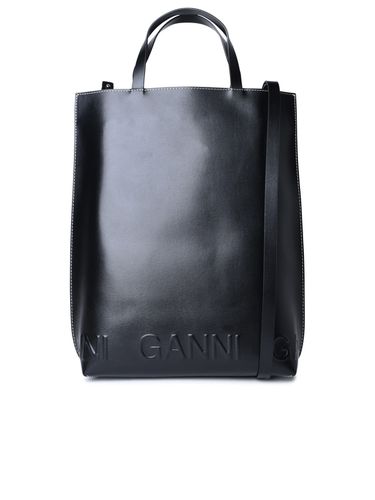Medium banner Leather Bag - Ganni - Modalova